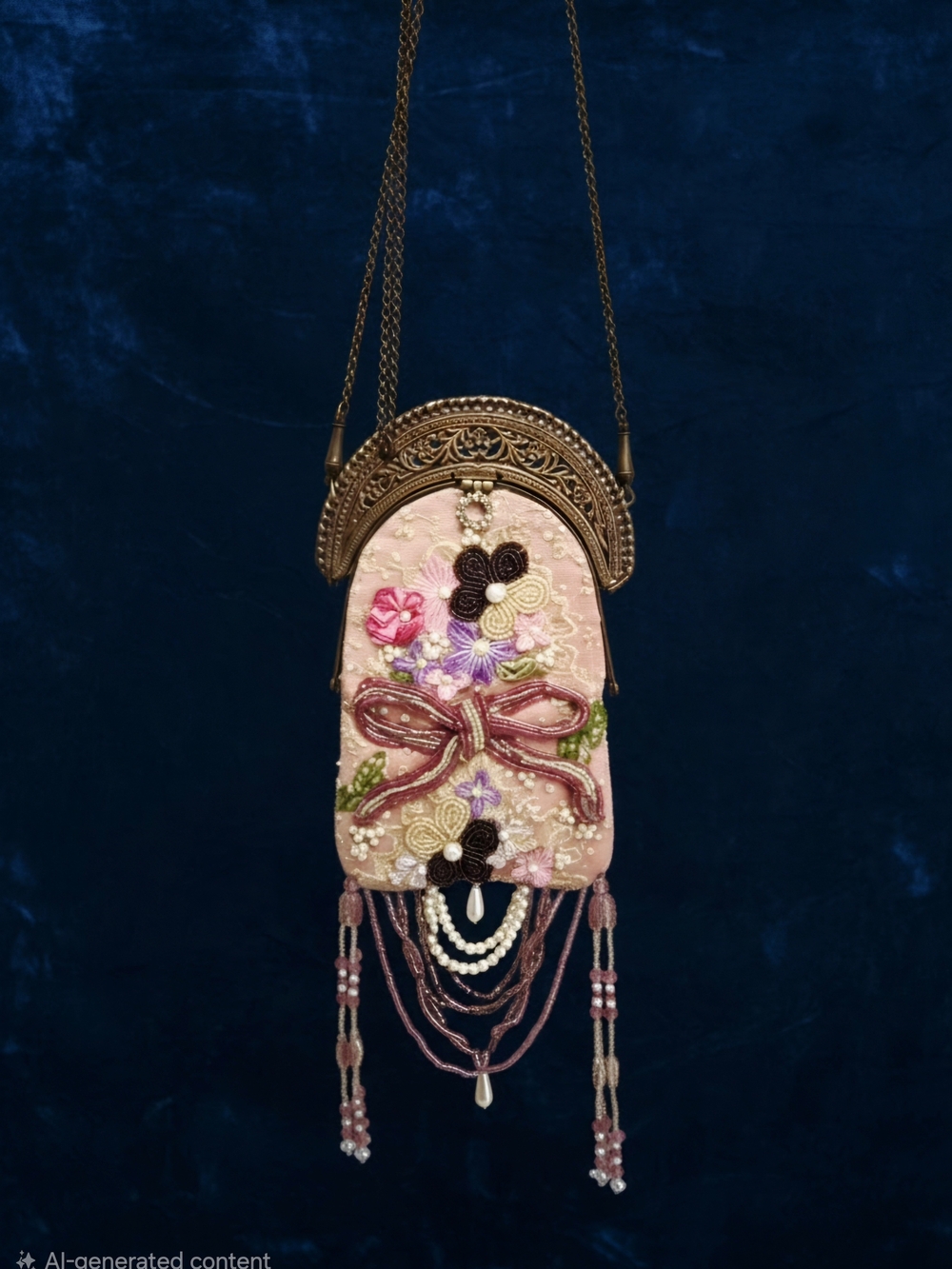 Vintage Victorian beaded amulet purse, popular in romantic&historical revival
